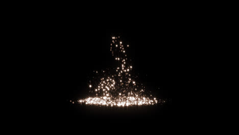 Glühende-Spur,-Die-Eine-Weihnachtsbaumanimation-Mit-Licht-Und-Partikeln-Auf-Schwarzem-Hintergrund-Bildet